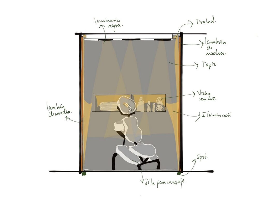 bosquejo de diseño de interiores