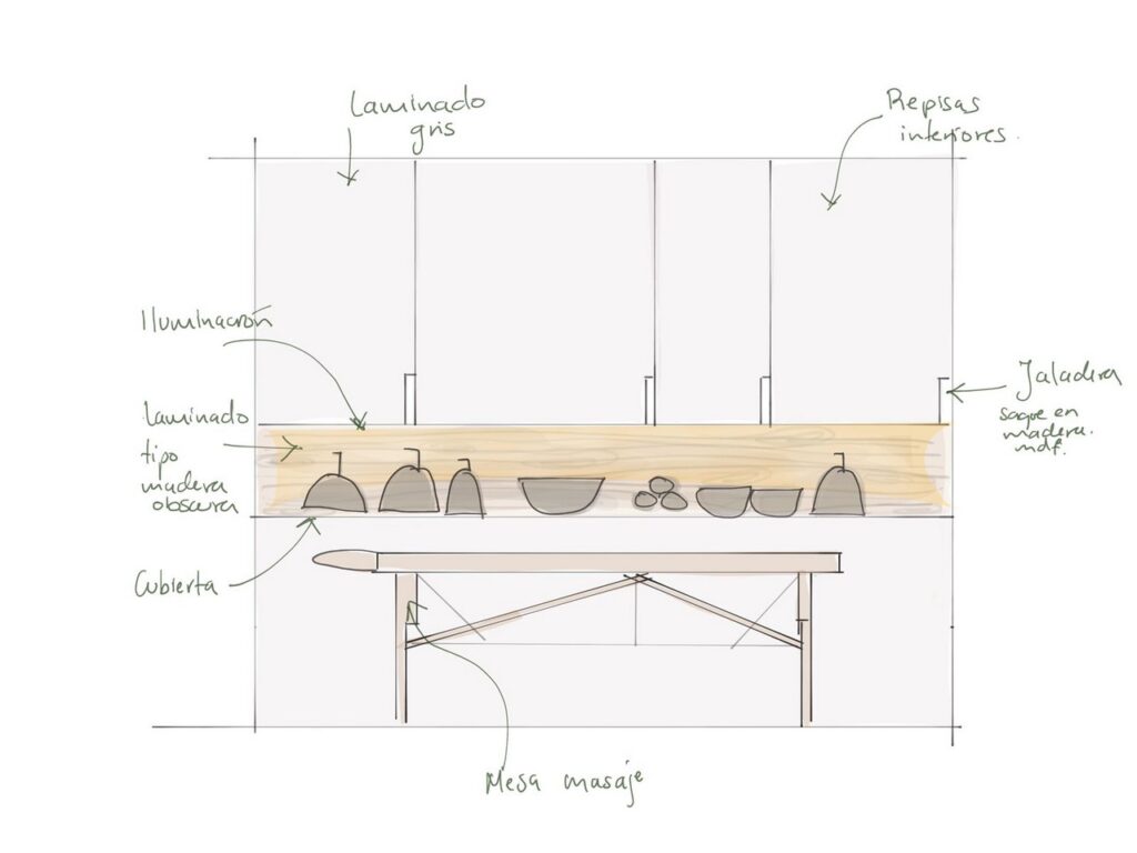 bosquejo de diseño de interiores